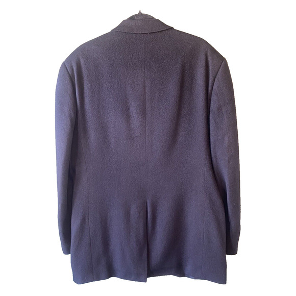 Blazer Mens Size 42L 100% Pure Camel Hair Black Today's Man Sports Coat 2 Button - Picture 2 of 15